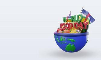 3d World Food Day Central African Republic rendering right view photo