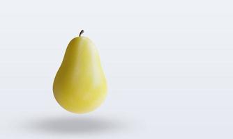 3d Fruits Pear rendering left view photo