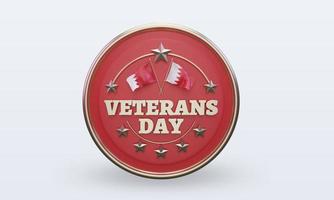 3d Veterans day Bahrain rendering front view photo