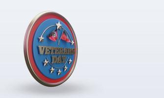 3d Veterans day Antigua and Barbuda rendering left view photo