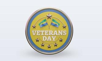 3d Veterans day Gabon rendering front view photo