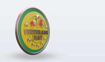 3d Veterans day Guinea Bissau rendering left view photo