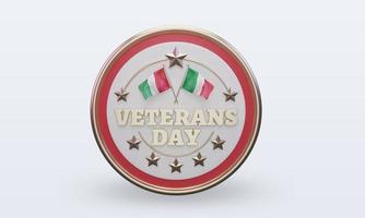 3d día de los veteranos italia renderizado vista frontal foto