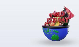 3d World Food Day Papua New Guinea rendering right view photo