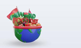 3d World Food Day Burkina Faso rendering left view photo