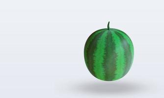 3d Fruits Watermelon rendering top view photo