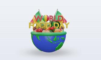 3d World Food Day Mali rendering front view photo