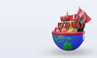 3d World Food Day Belarus rendering right view photo