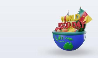 3d día mundial de la alimentación camerún renderizado vista derecha foto