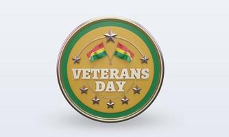 3d Veterans day Bolivia rendering front view photo