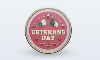 3d Veterans day Algeria rendering front view photo