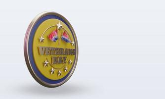 3d día de los veteranos kiribati renderizado vista izquierda foto