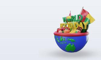 3d día mundial de la alimentación guinea renderizado vista derecha foto