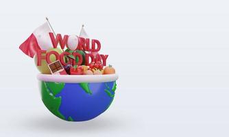 3d World Food Day Malta rendering left view photo