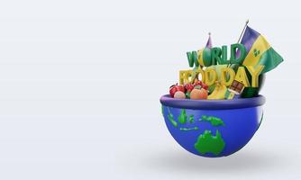 3d World Food Day St Vincent and the Grenadines rendering right view photo