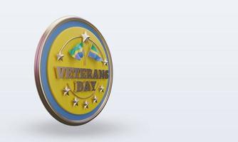 3d Veterans day Gabon rendering left view photo