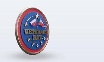 3d Veterans day Slovakia rendering left view photo