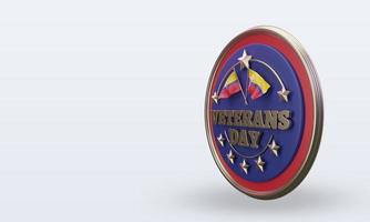 3d Veterans day Venezuela rendering right view photo