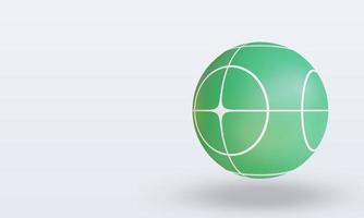 3d Sport Ball Bocce rendering right view photo