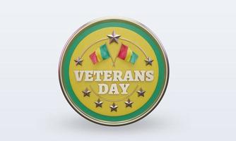 3d Veterans day Guinea Bissau rendering front view photo