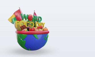 3d World Food Day Guinea rendering left view photo
