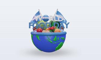 3d World Food Day Honduras rendering front view photo