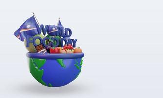 3d World Food Day Marshall Islands rendering left view photo