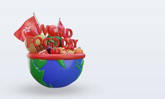 3d World Food Day Hongkong rendering left view photo