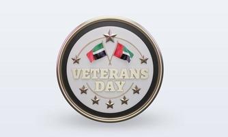 3d Veterans day United Arab Emirates rendering front view photo