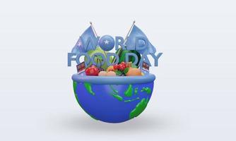 3d World Food Day Somalia rendering front view photo