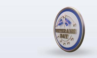 3d Veterans day Cape Verde rendering right view photo