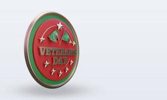 3d Veterans day Zambia rendering left view photo