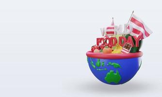 3d día mundial de la alimentación austria renderizado vista derecha foto