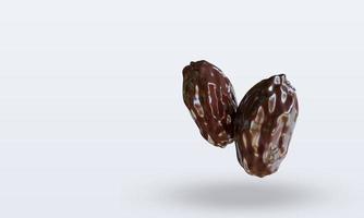 3d Fruits Dates fruit rendering top view photo