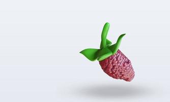 3d Fruits Mulberry rendering top view photo