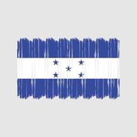 vector de pincel de bandera de honduras. diseño de vector de pincel de bandera nacional