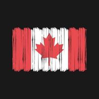 Canada Flag Brush Vector. National Flag Brush Vector Design