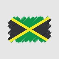 diseño vectorial de bandera jamaica. bandera nacional vector