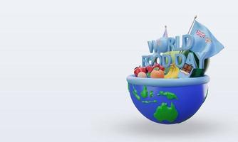 3d día mundial de la alimentación fiji renderizado vista derecha foto