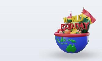 3d día mundial de la alimentación ghana renderizado vista derecha foto