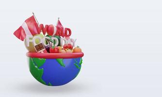 3d World Food Day Peru rendering left view photo