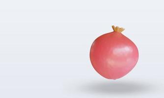 3d Fruits Pomegranate rendering right view photo