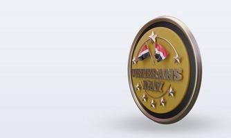 3d Veterans day Egypt rendering right view photo