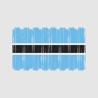 Botswana Flag Brush Vector. National Flag Brush Vector Design