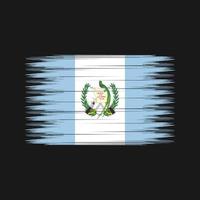 cepillo de la bandera de guatemala. bandera nacional vector