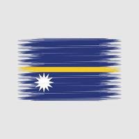 cepillo de la bandera de nauru. bandera nacional vector