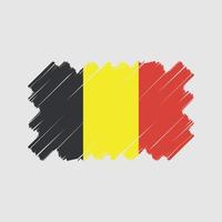 diseño vectorial de la bandera de Bélgica. bandera nacional vector