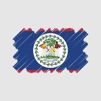 diseño vectorial de la bandera de Belice. bandera nacional vector