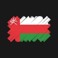 diseño vectorial de la bandera de Omán. bandera nacional vector