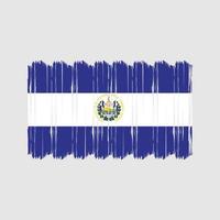 El Salvador Flag Brush Vector. National Flag Brush Vector Design